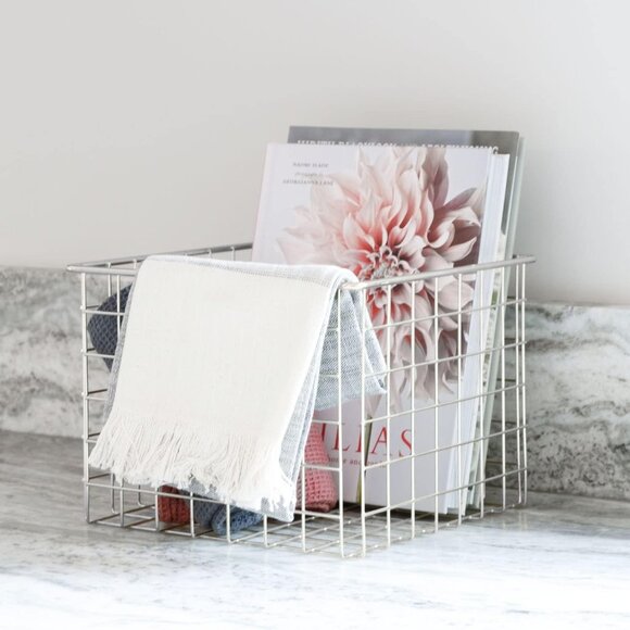 **Classy Silver Basket Sets for Organizing Pantry and Office Space** - Picture 1 of 4